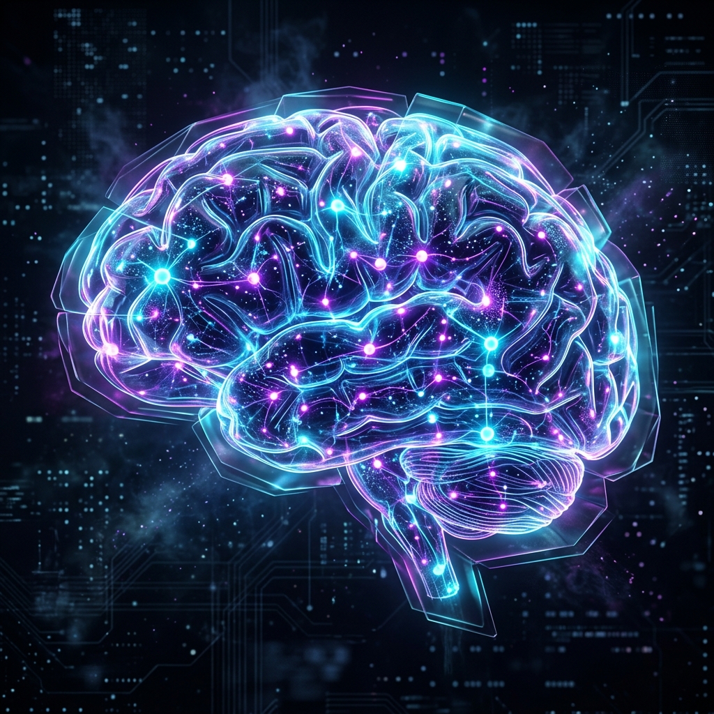Futuristic AI Brain